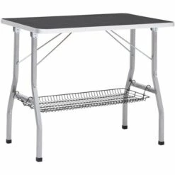 VidaXL Table De Toilettage Réglable De Chiens Avec 2 Boucles Et Panier -Toilletage et hygiène du chien Soldes 33541270 5