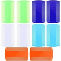 BETTERLIFE 10 Pcs Peigne à Poux Peignes D'Élimination Des Poux,Peignes De Toilettage Pour Animaux De Compagnie Peigne De Poux De Chien Peignes Nit De Tête Pour Toilettage Et Élimination Des Flocons