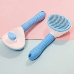 DONTODENT Brosse De Toilettage Autonettoyante Pour Chiens Et Chats – Facile à Enlever Sous-couche Lâche, Outil De Massage Pour Animaux De Compagnie Adapté Aux Animaux De Compagnie à Poils Longs Ou Courts