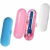 DEVENIRRICHE Housse De Protection De Voyage 3 Pièces Pour Brosse à Dents électrique Et Tête De Brosse De Rechange, étui De Voyage Boîte à Brosses à Dents Pour Brosses à Dents électriques Oral B Et Philips - Blanc, Bleu, Rose
