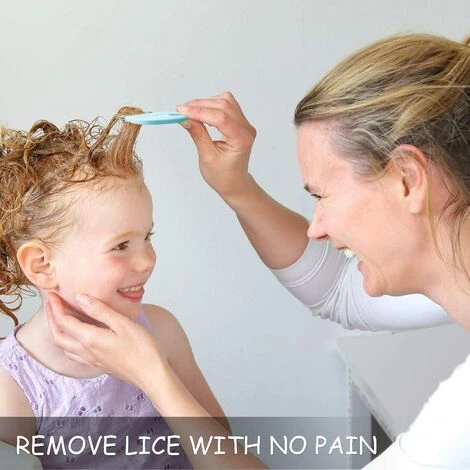 BEARSU Peigne à Cheveux Pour Enlever Les Lentes De 6 Pièces Avec Loupe, Outil De Dents En Métal Fin Pour Chiens, Chats, Toilettage Et élimination Des Flocons De Pellicules/œufs De Poux (bleu Ciel) 4 BEARSU Peigne à Cheveux Pour Enlever Les Lentes De 6 Pièces Avec Loupe, Outil De Dents En Métal Fin Pour Chiens, Chats, Toilettage Et élimination Des Flocons De Pellicules/œufs De Poux (bleu Ciel) – Image 4