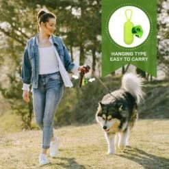 Kueatily 16pièces Sac Chien ,Sacs De Merde Compostables,23*33cm,Sac à Déchets Biodégradable étanche Pour Chien Avec 1 Distributeur De Sac(Style Plus épais) -Toilletage et hygiène du chien Soldes 35124643 4