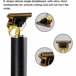 HAPPYSHOPPING Tondeuse A Cheveux Electrique A Tete D'huile Retro T9 Europeenne Et Americaine Gravure Push Tondeuse A Cheveux Electrique T9 Version De Batterie Au Lithium Integree Angle Obtus En Forme De R Plug-in USB Rechargeable Et Batterie Au Lithium Integree Recharg -Toilletage et hygiène du chien Soldes 35418104 5