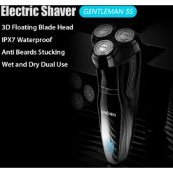 ENCHEN Men Rasoir Electrique Gentleman 5S 3D Triple Tete De Lame Flottante Humide Et Sec A Double Usage Ipx7 Rasoir De Rasage Etanche Type-C Tondeuse A Barbe Faciale Rechargeable -Toilletage et hygiène du chien Soldes 35418448 4