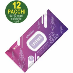 RECORD 1 Confezione: 12 Paquets De Lingettes Nettoyantes à La Lavande Pour Chiens Et Chats
