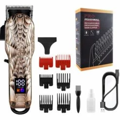 DONTODENT Rasoir électrique Et Tondeuse à Barbe Pour Hommes, Tondeuse à Cheveux Professionnelle Sans Fil USB Pour La Maison Et Le Salon De Coiffure