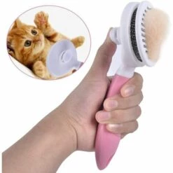 BRIDAY Brosse Pour Chat, Brosse Pour Chat Brosse Autonettoyante Pour Chat Enlève Le Sous-poil Brosse Pour Chien Brosse Pour Chat Poils Courts à Longs Brosse Douce Pour Chat Appropriée Brosse Pour Chat