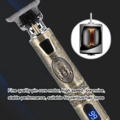 HAPPYSHOPPING Batterie Affichage Coupe-Cheveux Professionnel USB Tondeuse A Cheveux Hommes Rechargeable Electrique Puissant Coupe De Cheveux Machine Sculpture Cheveux Outil,modele : Le Bouddha - Modele : Le Bouddha -Toilletage et hygiène du chien Soldes 35829701 3
