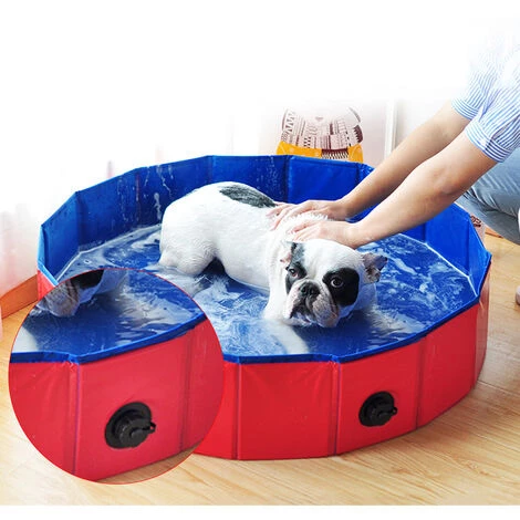 HAPPYSHOPPING Couvercle De Sortie D'eau Pour Piscine De Bain Pour Animaux De Compagnie Pliable Piscine Pour Chien Pliable Piscine Pour Animaux De Compagnie,modele:Noir 3 HAPPYSHOPPING Couvercle De Sortie D'eau Pour Piscine De Bain Pour Animaux De Compagnie Pliable Piscine Pour Chien Pliable Piscine Pour Animaux De Compagnie,modele:Noir – Image 3
