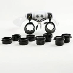 ASUPERMALL Loupe Professionnelle Lunettes Loupe Avec Lumiere Led Loupe Bandeau Avec 4 Paires De Lentilles Remplacables Pour Loupe Extension De Cils,Blanc -Toilletage et hygiène du chien Soldes 36695947 5