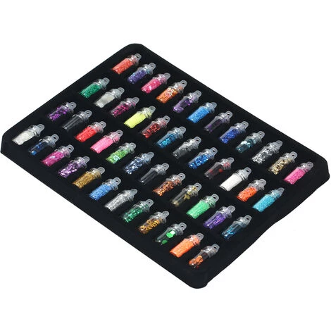 ASUPERMALL 48 Bouteilles De Paillettes D'Ongles 3D Ensemble De Flocons De Paillettes D'Ongles En Acrylique Autocollants De Paillettes D'Eclat D'Ongles Pour Decoration D'Art D'Ongle De Noel Couleurs Et Formes Melangees,Multicolore 3 ASUPERMALL 48 Bouteilles De Paillettes D'Ongles 3D Ensemble De Flocons De Paillettes D'Ongles En Acrylique Autocollants De Paillettes D'Eclat D'Ongles Pour Decoration D'Art D'Ongle De Noel Couleurs Et Formes Melangees,Multicolore – Image 3