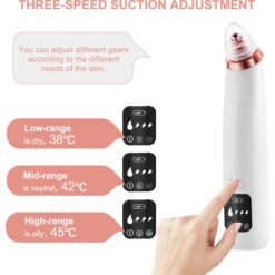 ASUPERMALL Aspirateur Electrique Pour Points Noirs, Instrument De Beaute Par Aspiration Pour Eliminer L'Acne Et Kit D'Aiguilles Pour Le Traitement De L'Acne, Or -Toilletage et hygiène du chien Soldes 36698371 4