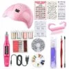 ASUPERMALL Kit De Manucure Nail Uv L-Ed Lampe Nail Drill Machine Nail Sticker Decor Nail Manucure Tools, 1 Set