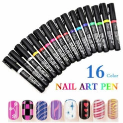 ASUPERMALL 16Pcs Nail Art Pen Set 3D Vernis A Ongles Stylo Nail Art Diy Stylo Polonais,Noir -Toilletage et hygiène du chien Soldes 36708417 3
