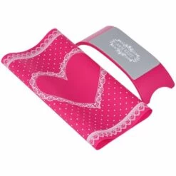 ASUPERMALL 1 Set Silicone Main Oreiller & Table Tapis Nail Art Coussin Titulaire Pad Lavable Pliable Accoudoir Manucure Outil Rosy,Rose Rouge