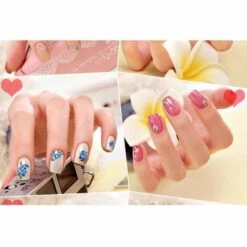 ASUPERMALL 50 Feuilles 3D Mix Couleur Floral Design Nail Art Autocollants Stickers Manucure Beaux Accessoires De Mode Decoration -Toilletage et hygiène du chien Soldes 36709809 4