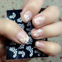 ASUPERMALL 50 Feuilles 3D Mix Couleur Floral Design Nail Art Autocollants Stickers Manucure Beaux Accessoires De Mode Decoration -Toilletage et hygiène du chien Soldes 36709809 5