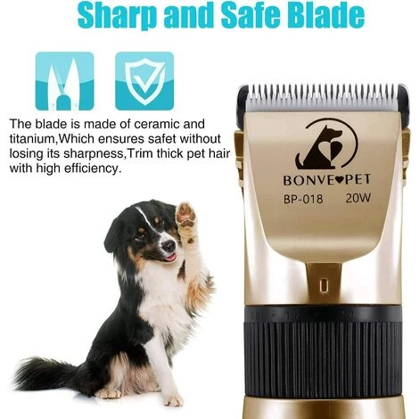 ILOVEMILAN Tondeuse Pour Chien Professionnelle Tondeuse Chien Poil Long Epais Electrique Sans Fil Kit Toilettage Chien Rasoir Pour Chiens Chat Animaux De Compagnie Dog Clippers Trimmer Pet Grooming Kit 2 ILOVEMILAN Tondeuse Pour Chien Professionnelle Tondeuse Chien Poil Long Epais Electrique Sans Fil Kit Toilettage Chien Rasoir Pour Chiens Chat Animaux De Compagnie Dog Clippers Trimmer Pet Grooming Kit – Image 2