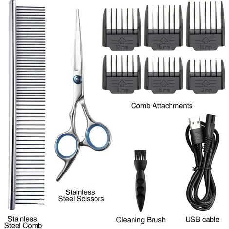 ILOVEMILAN Tondeuse Pour Chien Professionnelle Tondeuse Chien Poil Long Epais Electrique Sans Fil Kit Toilettage Chien Rasoir Pour Chiens Chat Animaux De Compagnie Dog Clippers Trimmer Pet Grooming Kit 5 ILOVEMILAN Tondeuse Pour Chien Professionnelle Tondeuse Chien Poil Long Epais Electrique Sans Fil Kit Toilettage Chien Rasoir Pour Chiens Chat Animaux De Compagnie Dog Clippers Trimmer Pet Grooming Kit – Image 5