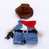 TRIOMPHE Costumes Noël Pour Chien Ou Chat Cowboy Avec Chapeau