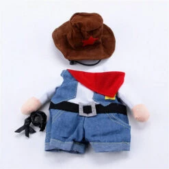 TRIOMPHE Costumes Noël Pour Chien Ou Chat Cowboy Avec Chapeau