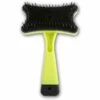 LangRay Brosse Professionnelle Pour Animaux Domestiques, Brosse Auto-nettoyante, Utilisé Pour Enlever Les Expectorations Et La Fourrure Lâche, Pour Chiens Chats Peigne De Toilettage Autonettoyant (Vert)