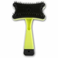 LangRay Brosse Professionnelle Pour Animaux Domestiques, Brosse Auto-nettoyante, Utilisé Pour Enlever Les Expectorations Et La Fourrure Lâche, Pour Chiens Chats Peigne De Toilettage Autonettoyant (Vert)