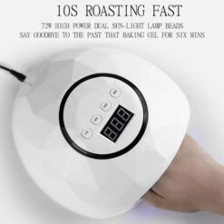 ASUPERMALL 72W Grand Uv Led Lampe A Ongles Manucure/Pedicure Seche-Ongles Pour Le Durcissement De L'Outil De Salon D'Ongles En Gel D'Ongle, Rose -Toilletage et hygiène du chien Soldes 36856931 3