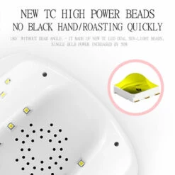 ASUPERMALL 72W Grand Uv Led Lampe A Ongles Manucure/Pedicure Seche-Ongles Pour Le Durcissement De L'Outil De Salon D'Ongles En Gel D'Ongle, Rose -Toilletage et hygiène du chien Soldes 36856931 4