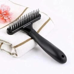 BETTERLIFE Brosse De Toilettage Pour Animaux De Compagnie Râteau Pour Chien à Double Rangée Râteau-déméloir Pour Chien Massage Pour Brosse à Cheveux Barre De Démêlage Avec Dents -Toilletage et hygiène du chien Soldes 37027032 4
