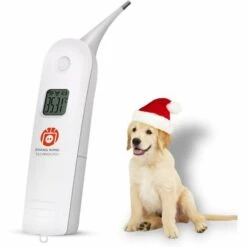 BETTERLIFE Thermomètre Numérique Pour Pour Animaux Thermomètre Electronique Est Un Thermomètre Rectal Rapide Pour Chiens, Chats, Chevaux, Bétail Et Cliniques Pour Animaux De Compagnie
