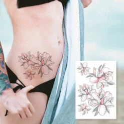 ASUPERMALL 1 Feuille 3D Grande Rose Pivoine Fleur Filles Temporaire Faux Tatouages ​​Cou Epaule Manches Tatouage Tatouages ​​​​Impermeables Grande Vigne Pivoine Fleur Rose Diy Autocollants De Tatouage Pour Femmes, Type 172 -Toilletage et hygiène du chien Soldes 37256430 4