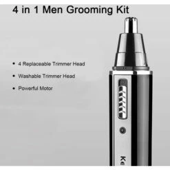 Kemei Km-6630 4 En 1 Tondeuse Nez Pour Hommes Usb Rechargeable Tondeuse Sourcils Et Oreilles Electrique Tondeuse A Cheveux Hommes Kit De Toilettage,Noir -Toilletage et hygiène du chien Soldes 37257048 3