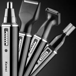 Kemei Km-6630 4 En 1 Tondeuse Nez Pour Hommes Usb Rechargeable Tondeuse Sourcils Et Oreilles Electrique Tondeuse A Cheveux Hommes Kit De Toilettage,Noir -Toilletage et hygiène du chien Soldes 37257048 5