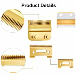 ASUPERMALL 2 Pieces Lame De Tondeuse A Cheveux Lame De Remplacement De Tete De Coupe Pour Wahl Electrique Tondeuse A Cheveux Rasoir Tondeuses Accessoires De Tondeuse, Or -Toilletage et hygiène du chien Soldes 37266457 4