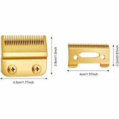 ASUPERMALL 2 Pieces Lame De Tondeuse A Cheveux Lame De Remplacement De Tete De Coupe Pour Wahl Electrique Tondeuse A Cheveux Rasoir Tondeuses Accessoires De Tondeuse, Or -Toilletage et hygiène du chien Soldes 37266457 5