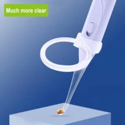 ASUPERMALL Silicone Souple Earpick Usb Rechargeable Ear Cleaner Lampe De Poche Outil De Suppression De Cerumen Soulagement Des Demangeaisons Luminous Ear Curette Light Spoon Outil De Nettoyage Pour Les Enfants, Violet -Toilletage et hygiène du chien Soldes 37267148 4