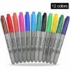 ASUPERMALL Stylo Marqueur De Tatouage 12 Couleurs Stylos De Tatouage Impermeables Stylo De Tatouage A Sechage Rapide Marquage De La Conception De La Peau Tatouage, Multicolore
