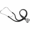 ASUPERMALL Stethoscope Professionnel Medical Double Double Tete Colore Stethoscope Multifonctionnel Soins De Sante Noir, Noir