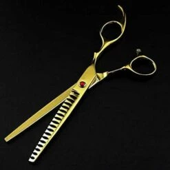 THSINDE Ciseaux Professionnels Pour Chiens De 7 Pouces, Ensemble De Ciseaux De Toilettage Pour Animaux De Compagnie, Outils De Modélisation Pour Chiots Et Chats, éclaircissant Et Pliant, Or -Toilletage et hygiène du chien Soldes 37345220 3