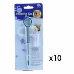 ILOVEMILAN Distributeur De Comprimés Pour Pilules Pour Animaux Domestiques, Chargeur De Médicaments Outil De Distribution De Pilules Pour Animaux De Compagnie Seringue à Embout Souple Pour Pilules 10pcs (vert)