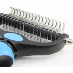 AIDUCHO Brosse De Toilettage Pour Animaux De Compagnie - Peigne De Râteau Pour Sous-poil Et Démêlage Double Face Pour Chiens Et Chats, Extra Large -Toilletage et hygiène du chien Soldes 39019179 3