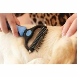 AIDUCHO Brosse De Toilettage Pour Animaux De Compagnie - Peigne De Râteau Pour Sous-poil Et Démêlage Double Face Pour Chiens Et Chats, Extra Large -Toilletage et hygiène du chien Soldes 39019179 4
