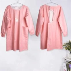 BETTERLIFE PU Cuir Toilettage Pour Animaux Tablier Avec Manches Longues, étanche Réglable Anti Statique Smock, 2 Poches, Pour Les Travaux Domestiques Animalerie Cuisine Dishwash Jardinage - Rose -Toilletage et hygiène du chien Soldes 39348453 3