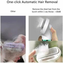 LANGRAY Sèche-Cheveux Chien 3 En 1 Portable Séchoir Sèche-Poils Et Brosse, Température Réglable Et Automatique Épilation Un Bouton, Souffleur Toilettage à Poils Peigne à Cheveux Pour Animaux Petits Et Grands -Toilletage et hygiène du chien Soldes 39378656 3