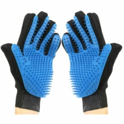 Paire De Gants De Toilettage Pour Chiens, Et Chats En Silicone/nylon Et à Usage Intensif - Animood