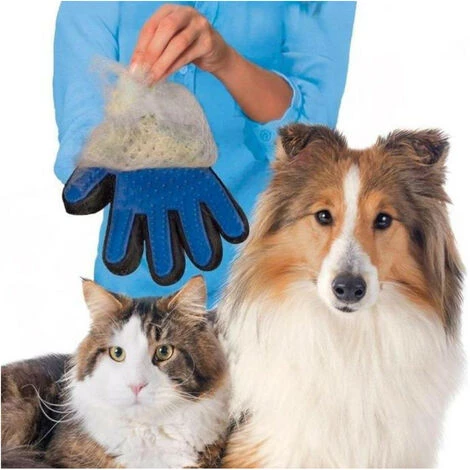 Paire De Gants De Toilettage Pour Chiens, Et Chats En Silicone/nylon Et à Usage Intensif - Animood 3 Paire De Gants De Toilettage Pour Chiens, Et Chats En Silicone/nylon Et à Usage Intensif - Animood – Image 3