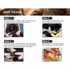 Pecute Lime à Ongle Chien, Coupe Ongle Chien Electrique, Coupe Griffes électrique Pour Chat Chien Grand Moyen, 2 Vitesses De Rotation,Travaille Pendant 14h,USB Charge Rapide 2h, 50DB Ultra-Silencieux -Toilletage et hygiène du chien Soldes 39449647 3