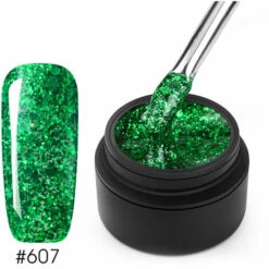 ASUPERMALL Brillant Diamant Vernis A Ongles Paillettes Soak Off Vernis A Ongles Nail Art Accessoires, Modele 607