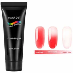 ASUPERMALL Gel De Construction Rapide 3 Couleurs Changement De Couleur Thermique + 48 Pieces Ensemble D'Extension D'Ongles De Moules A Ongles, 1 Ensemble -Toilletage et hygiène du chien Soldes 39505194 3